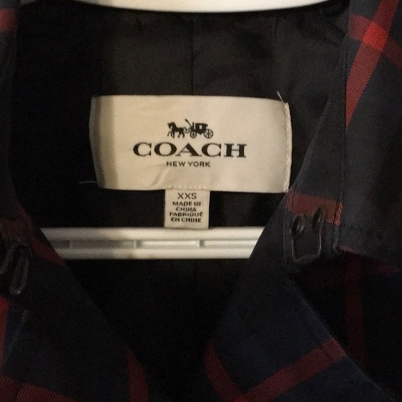 Coach woman short plaid button up jacket, XXS - Picture 2 of 6